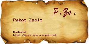 Pakot Zsolt névjegykártya
